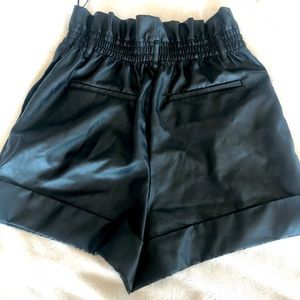 Zara “leather like” high waist short.